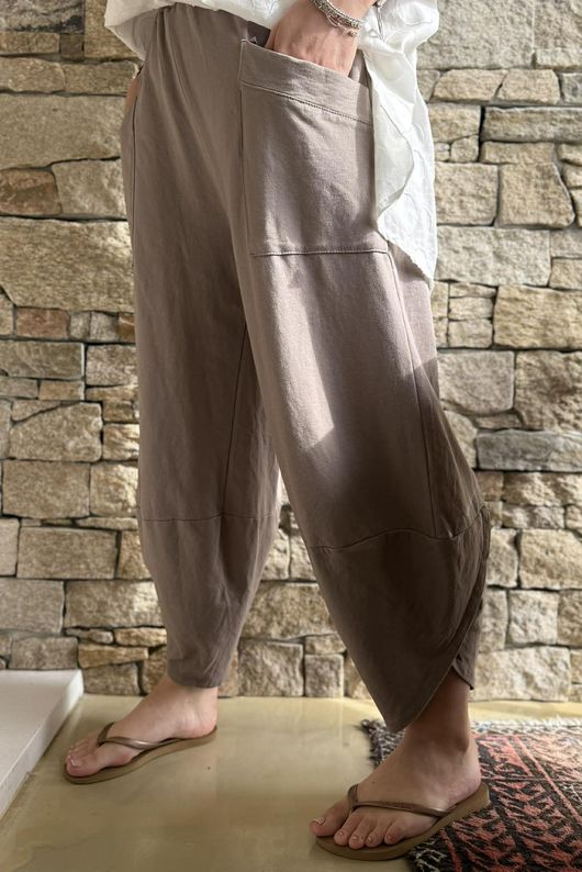 Lagen Shelby Barrel Pant Mocha 